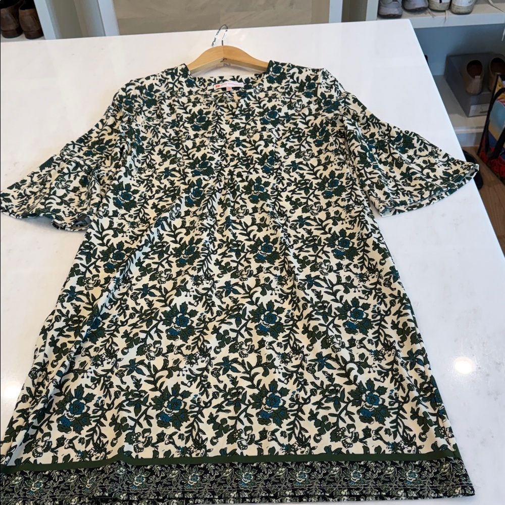 Jude Connally Green and White Floral Dress
